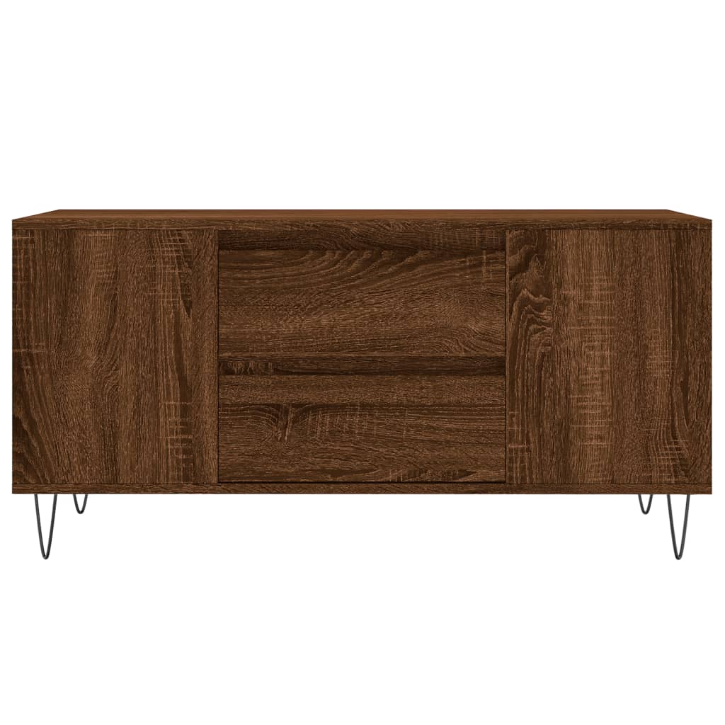 vidaXL Coffee Table Brown Oak 102x44,5x50 cm Engineered Wood