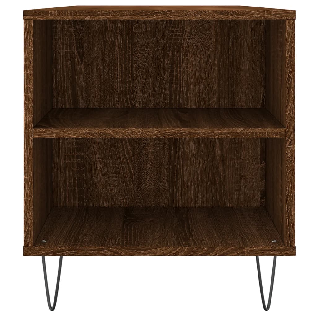 vidaXL Coffee Table Brown Oak 102x44,5x50 cm Engineered Wood