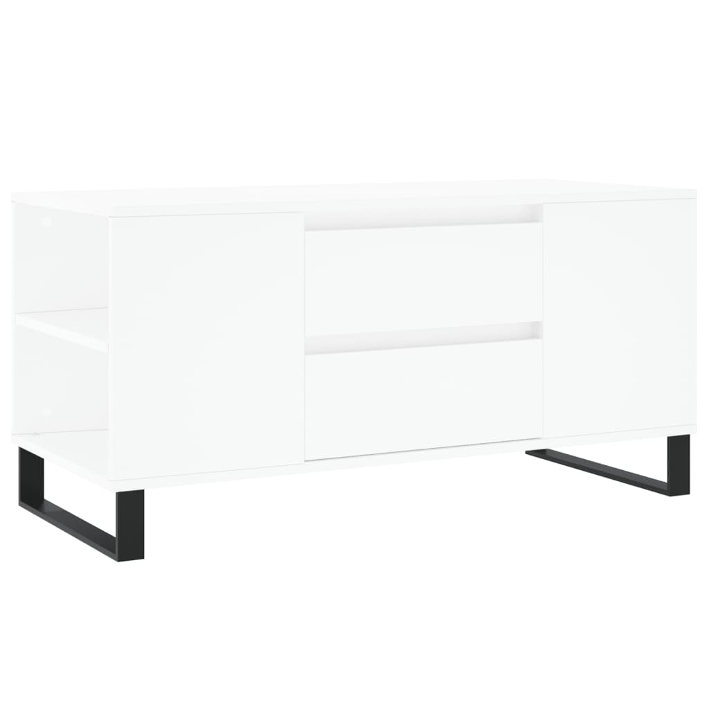 vidaXL Coffee Table White 102x44,5x50 cm Engineered Wood