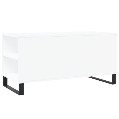 vidaXL Coffee Table White 102x44.5x50 cm Engineered Wood