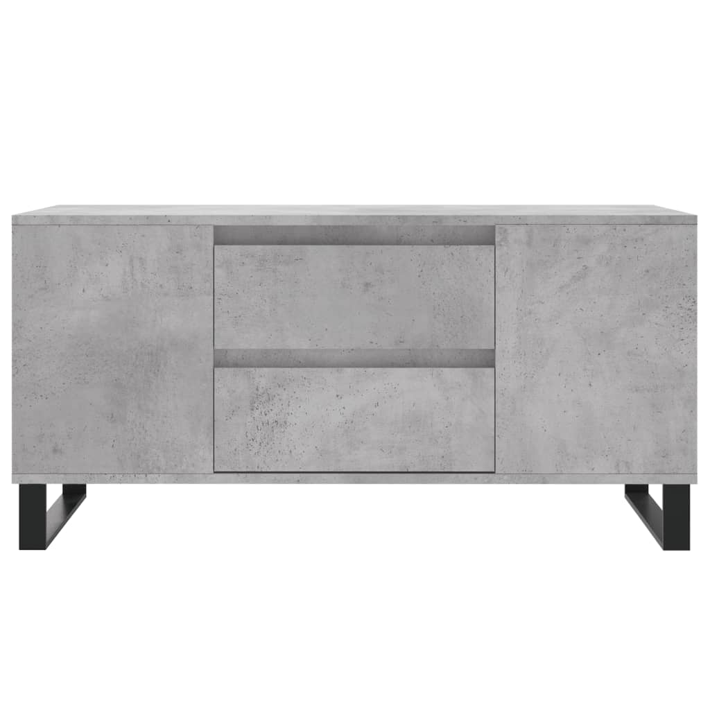 vidaXL Coffee Table Concrete Grey 102x44,5x50 cm Engineered Wood