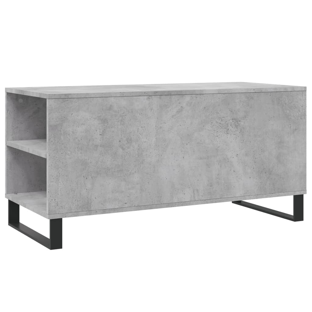 vidaXL Coffee Table Concrete Grey 102x44.5x50 cm Engineered Wood