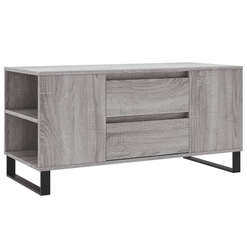 vidaXL Coffee Table Grey Sonoma 102x44,5x50 cm Engineered Wood