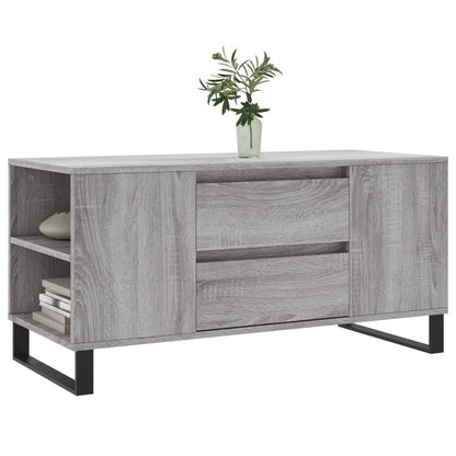 vidaXL Coffee Table Grey Sonoma 102x44,5x50 cm Engineered Wood