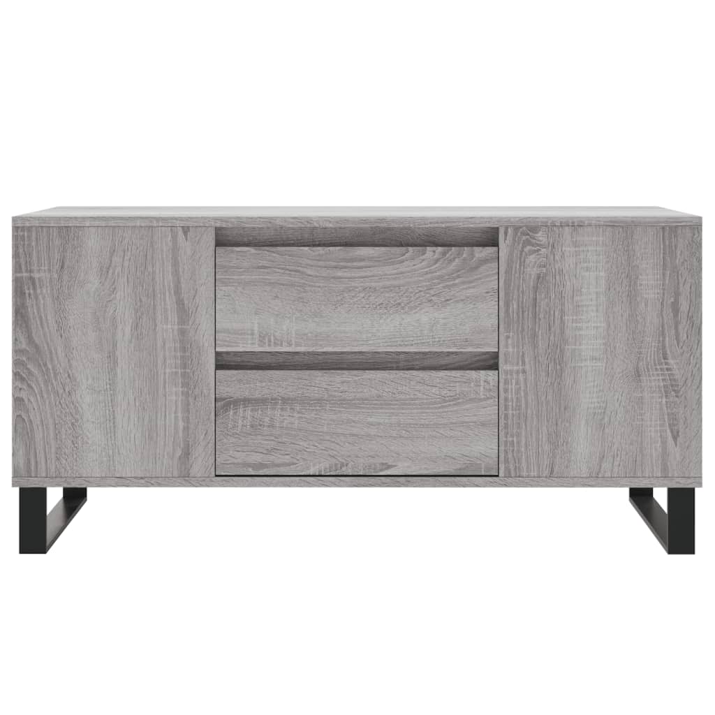 vidaXL Coffee Table Grey Sonoma 102x44,5x50 cm Engineered Wood