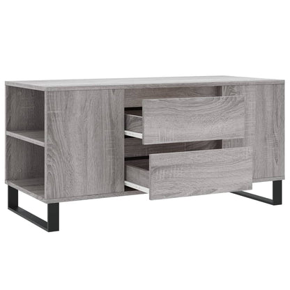 vidaXL Coffee Table Grey Sonoma 102x44,5x50 cm Engineered Wood