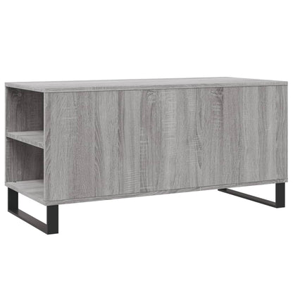 vidaXL Coffee Table Grey Sonoma 102x44,5x50 cm Engineered Wood