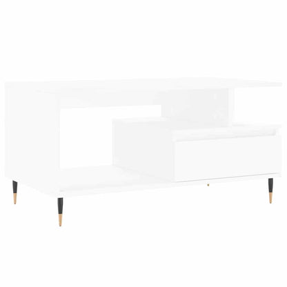 vidaXL Coffee Table White 90x49x45 cm Engineered Wood