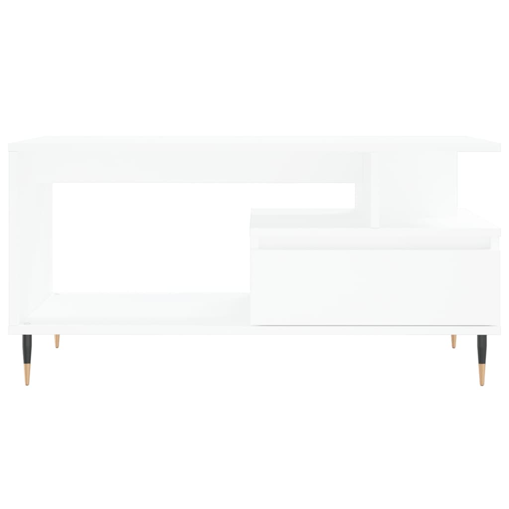 vidaXL Coffee Table White 90x49x45 cm Engineered Wood