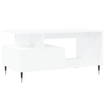 vidaXL Coffee Table White 90x49x45 cm Engineered Wood