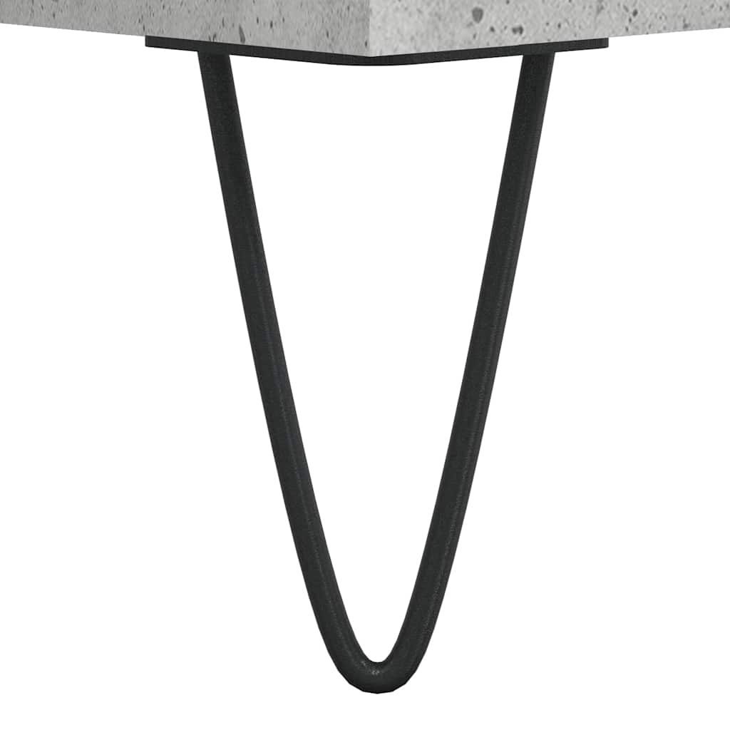 vidaXL Coffee Table Concrete Grey 90x49x45 cm Engineered Wood
