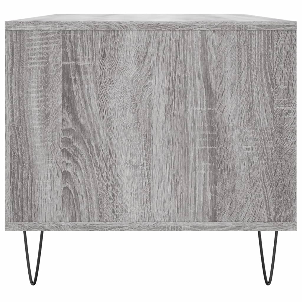 vidaXL Coffee Table Grey Sonoma 90x49x45 cm Engineered Wood