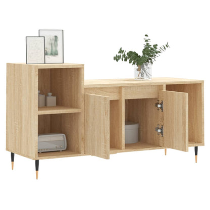 vidaXL TV Cabinet Sonoma Oak 100x35x55 cm Engineered Wood