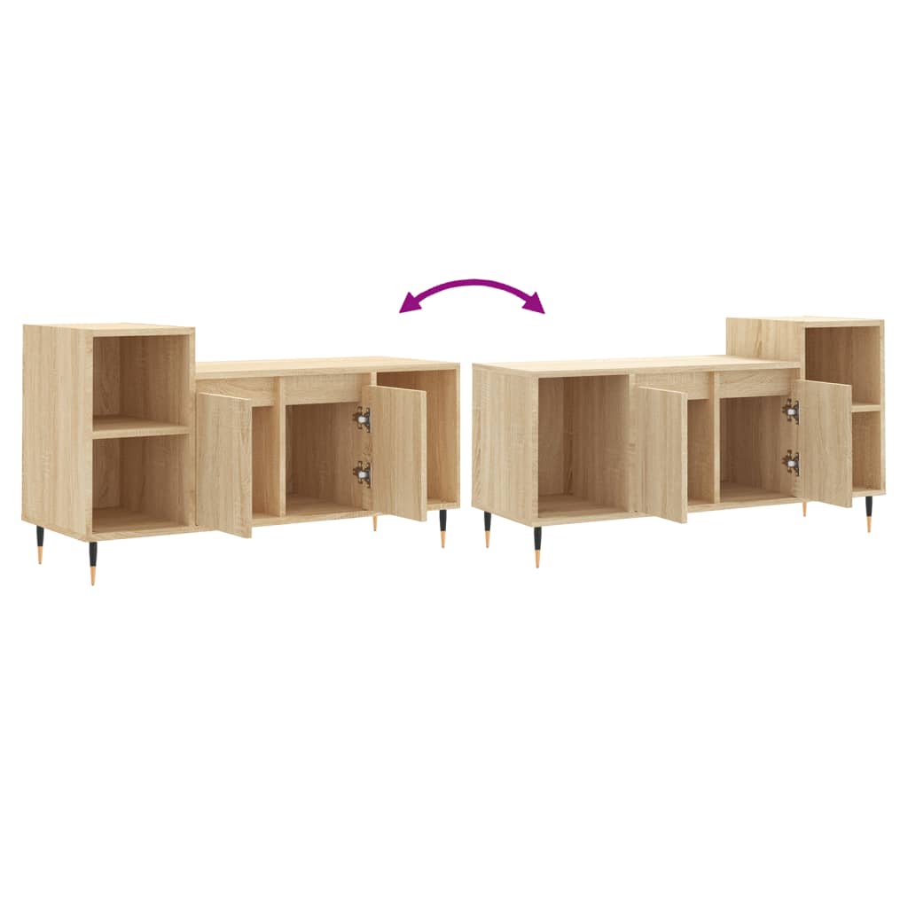vidaXL TV Cabinet Sonoma Oak 100x35x55 cm Engineered Wood