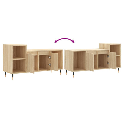 vidaXL TV Cabinet Sonoma Oak 100x35x55 cm Engineered Wood