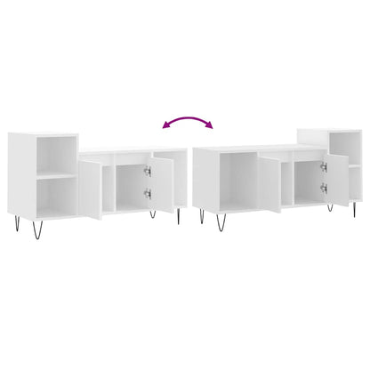 vidaXL TV Cabinet White 100x35x55 cm Engineered Wood
