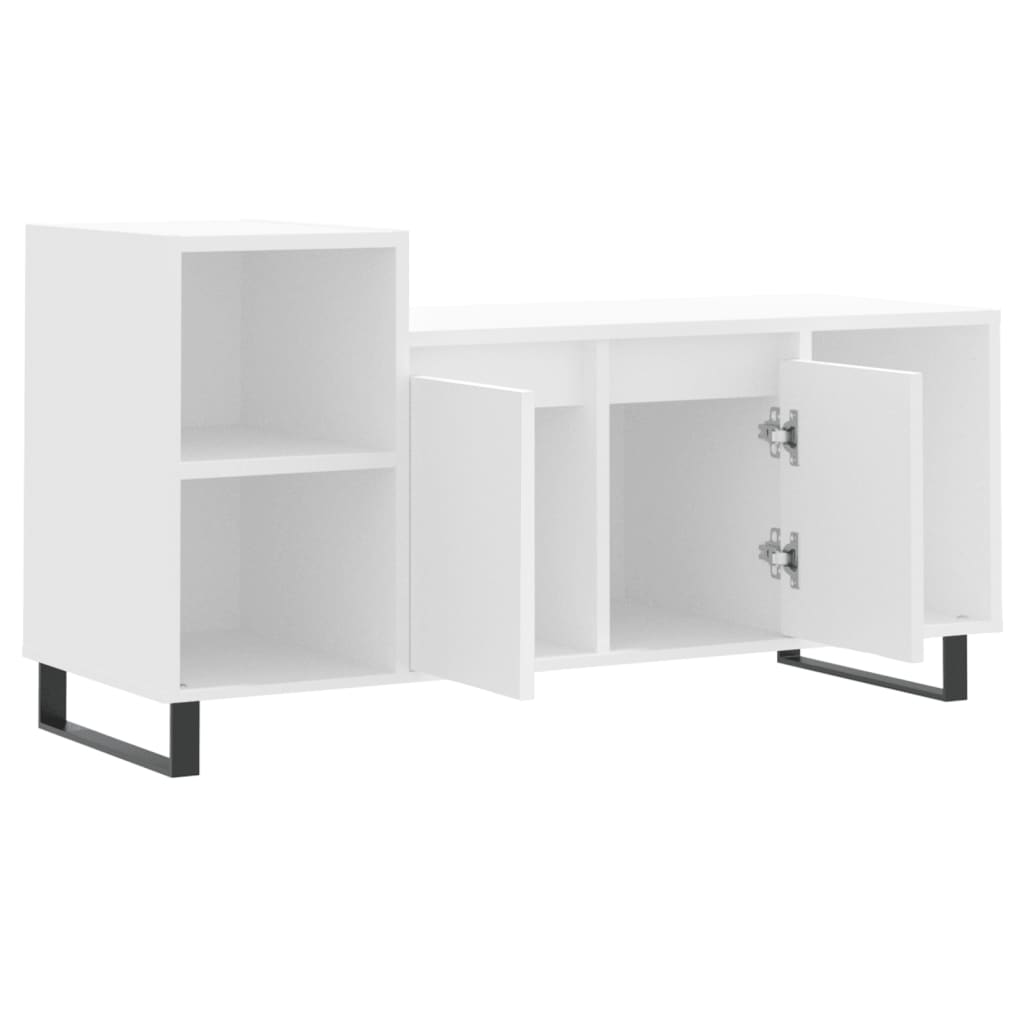 vidaXL TV Cabinet White 100x35x55 cm Engineered Wood