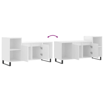 vidaXL TV Cabinet White 100x35x55 cm Engineered Wood