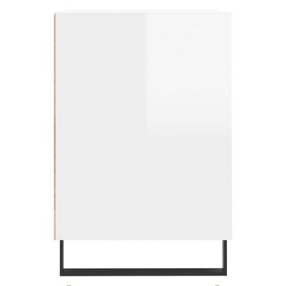 vidaXL TV Cabinet High Gloss White 100x35x55 cm Engineered Wood