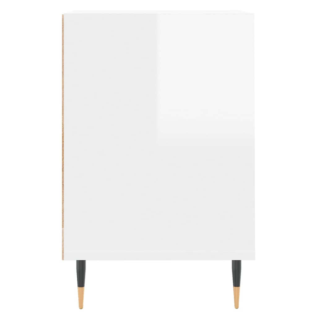 vidaXL TV Cabinet High Gloss White 160x35x55 cm Engineered Wood