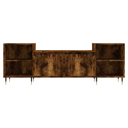 vidaXL TV Cabinet Smoked Oak 160x35x55 cm Engineered Wood