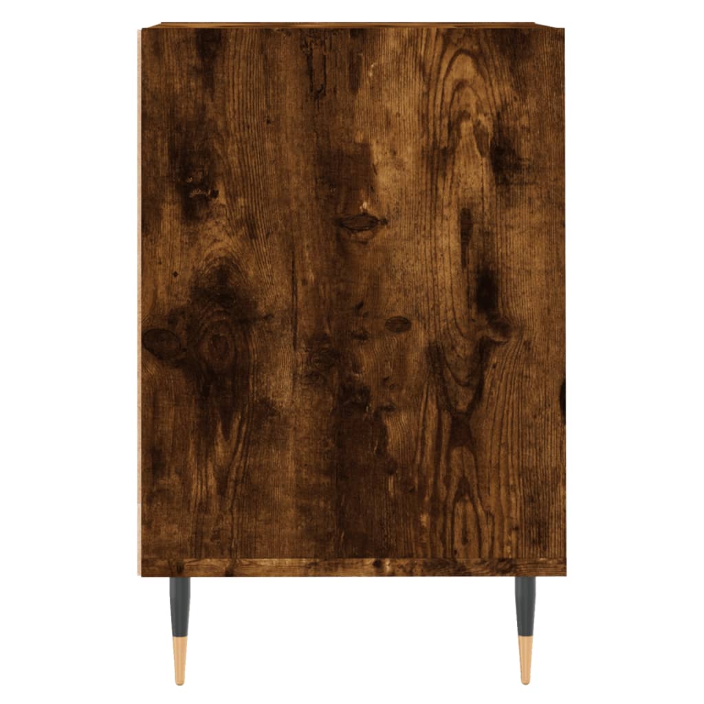 vidaXL TV Cabinet Smoked Oak 160x35x55 cm Engineered Wood