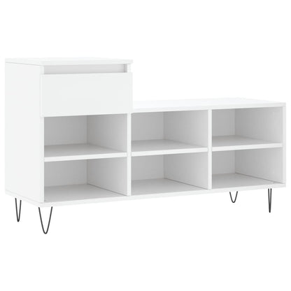 vidaXL Shoe Cabinet White 102x36x60 cm Engineered Wood