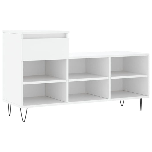 vidaXL Shoe Cabinet White 102x36x60 cm Engineered Wood