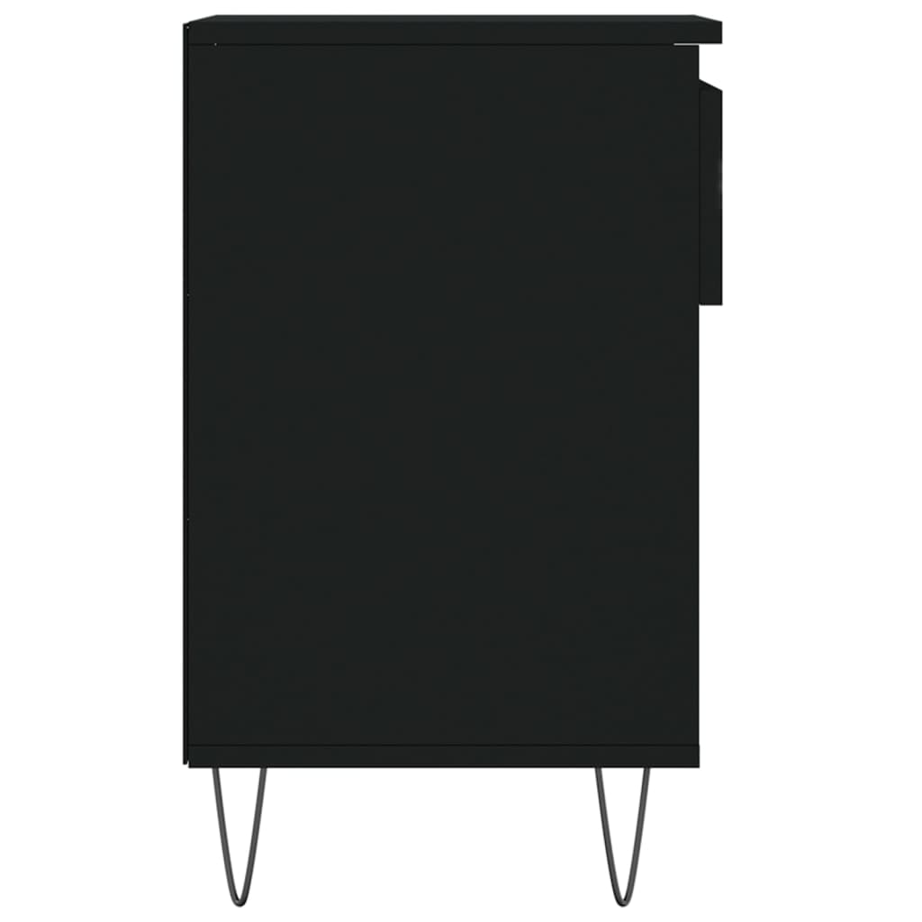 vidaXL Shoe Cabinet Black 102x36x60 cm Engineered Wood