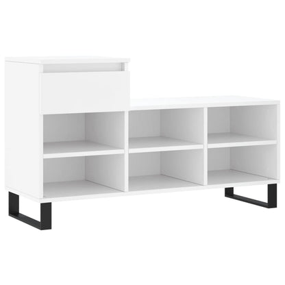vidaXL Shoe Cabinet White 102x36x60 cm Engineered Wood