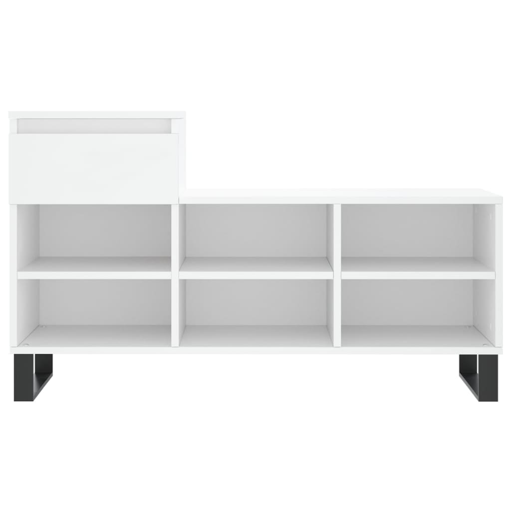 vidaXL Shoe Cabinet White 102x36x60 cm Engineered Wood