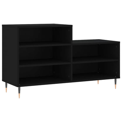 vidaXL Shoe Cabinet Black 102x36x60 cm Engineered Wood