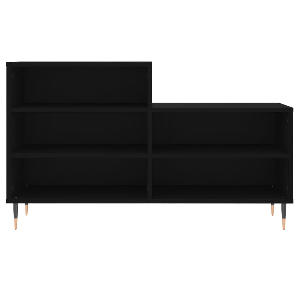 vidaXL Shoe Cabinet Black 102x36x60 cm Engineered Wood
