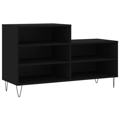 vidaXL Shoe Cabinet Black 102x36x60 cm Engineered Wood