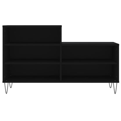 vidaXL Shoe Cabinet Black 102x36x60 cm Engineered Wood