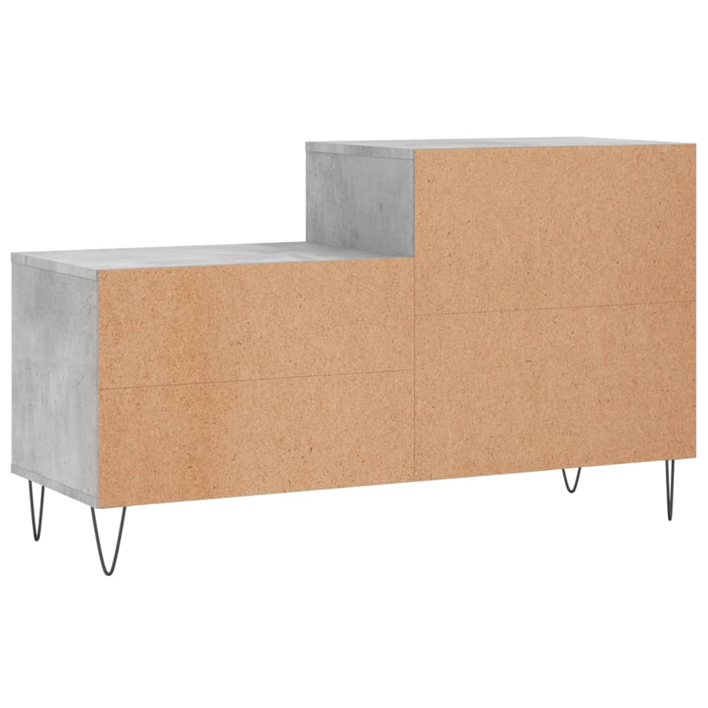 vidaXL Shoe Cabinet Concrete Grey 102x36x60 cm Engineered Wood