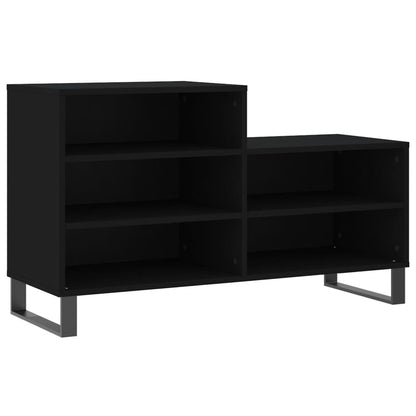 vidaXL Shoe Cabinet Black 102x36x60 cm Engineered Wood