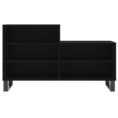 vidaXL Shoe Cabinet Black 102x36x60 cm Engineered Wood