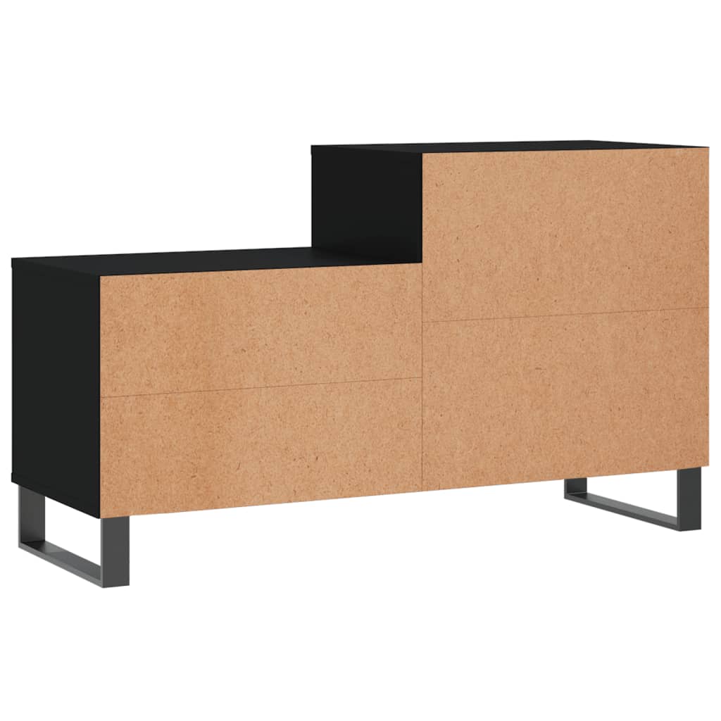 vidaXL Shoe Cabinet Black 102x36x60 cm Engineered Wood