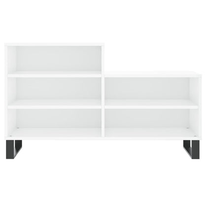 vidaXL Shoe Cabinet High Gloss White 102x36x60 cm Engineered Wood