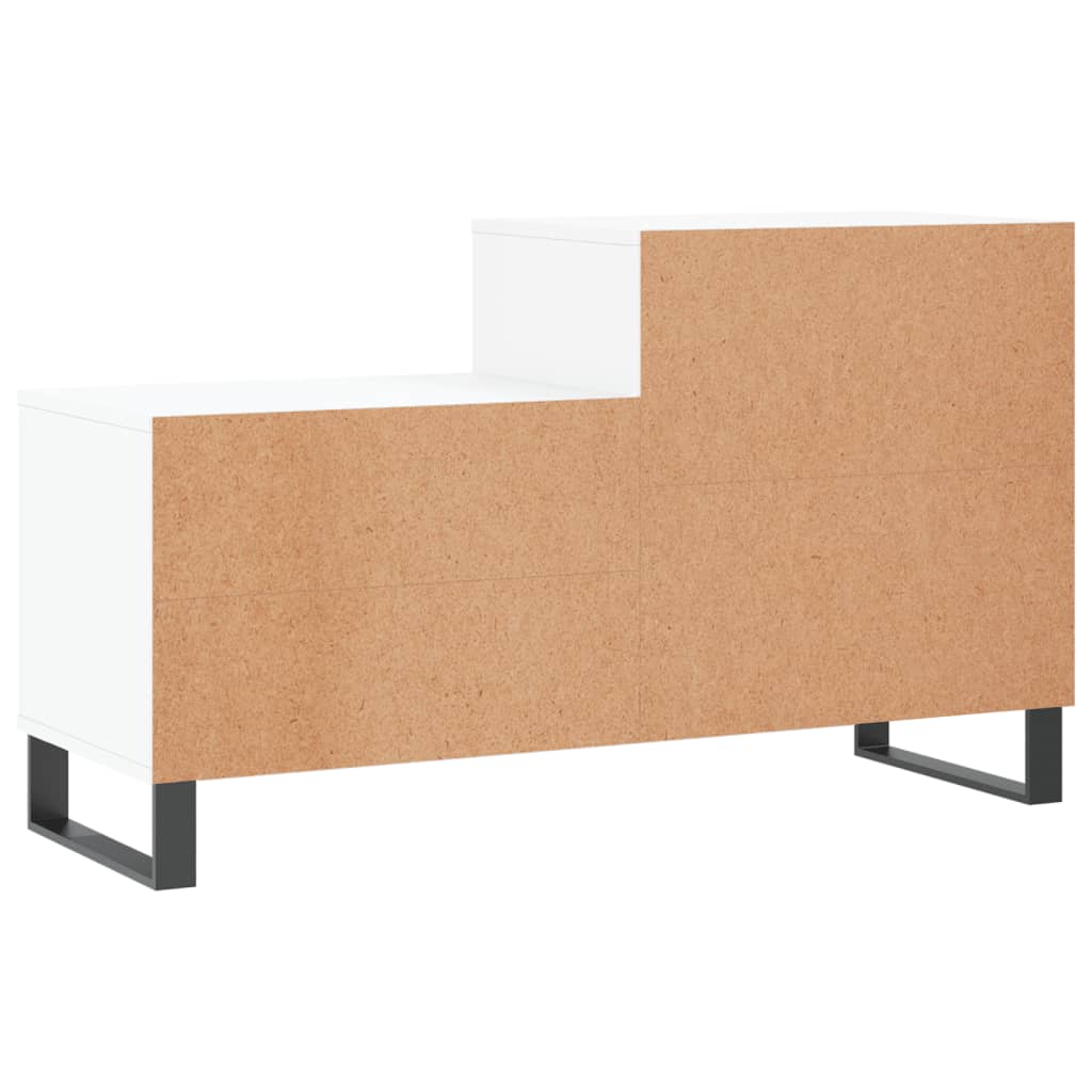 vidaXL Shoe Cabinet High Gloss White 102x36x60 cm Engineered Wood
