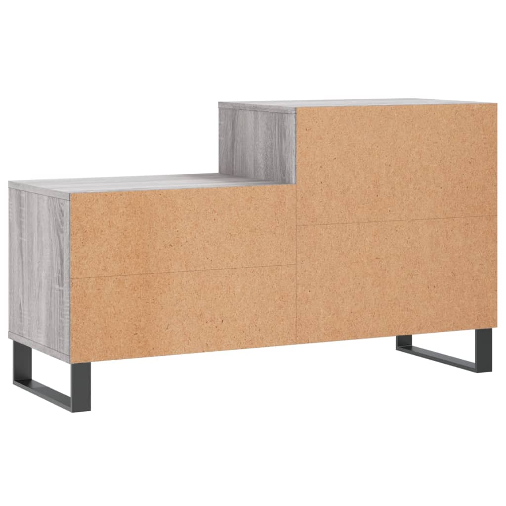vidaXL Shoe Cabinet Grey Sonoma 102x36x60 cm Engineered Wood