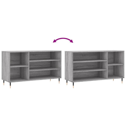 vidaXL Shoe Cabinet Grey Sonoma 102x36x60 cm Engineered Wood