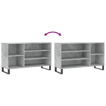 vidaXL Shoe Cabinet Concrete Grey 102x36x60 cm Engineered Wood
