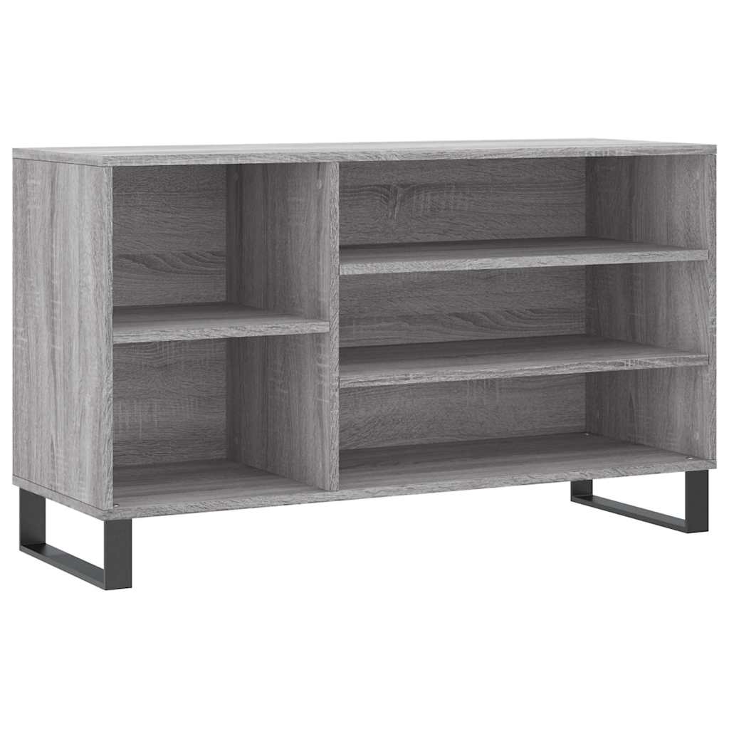vidaXL Shoe Cabinet Grey Sonoma 102x36x60 cm Engineered Wood