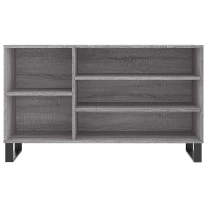 vidaXL Shoe Cabinet Grey Sonoma 102x36x60 cm Engineered Wood