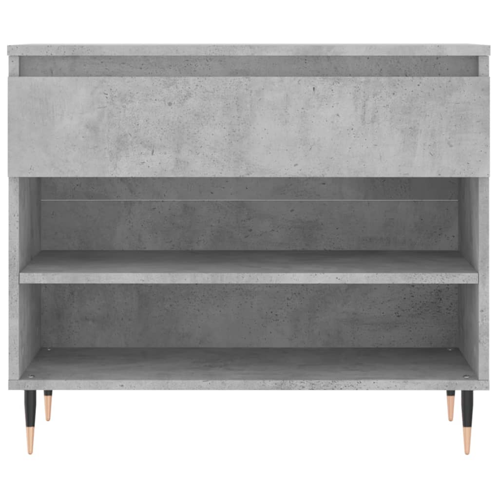 vidaXL Shoe Cabinet Concrete Grey 70x36x60 cm Engineered Wood
