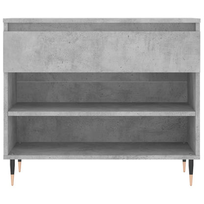 vidaXL Shoe Cabinet Concrete Grey 70x36x60 cm Engineered Wood