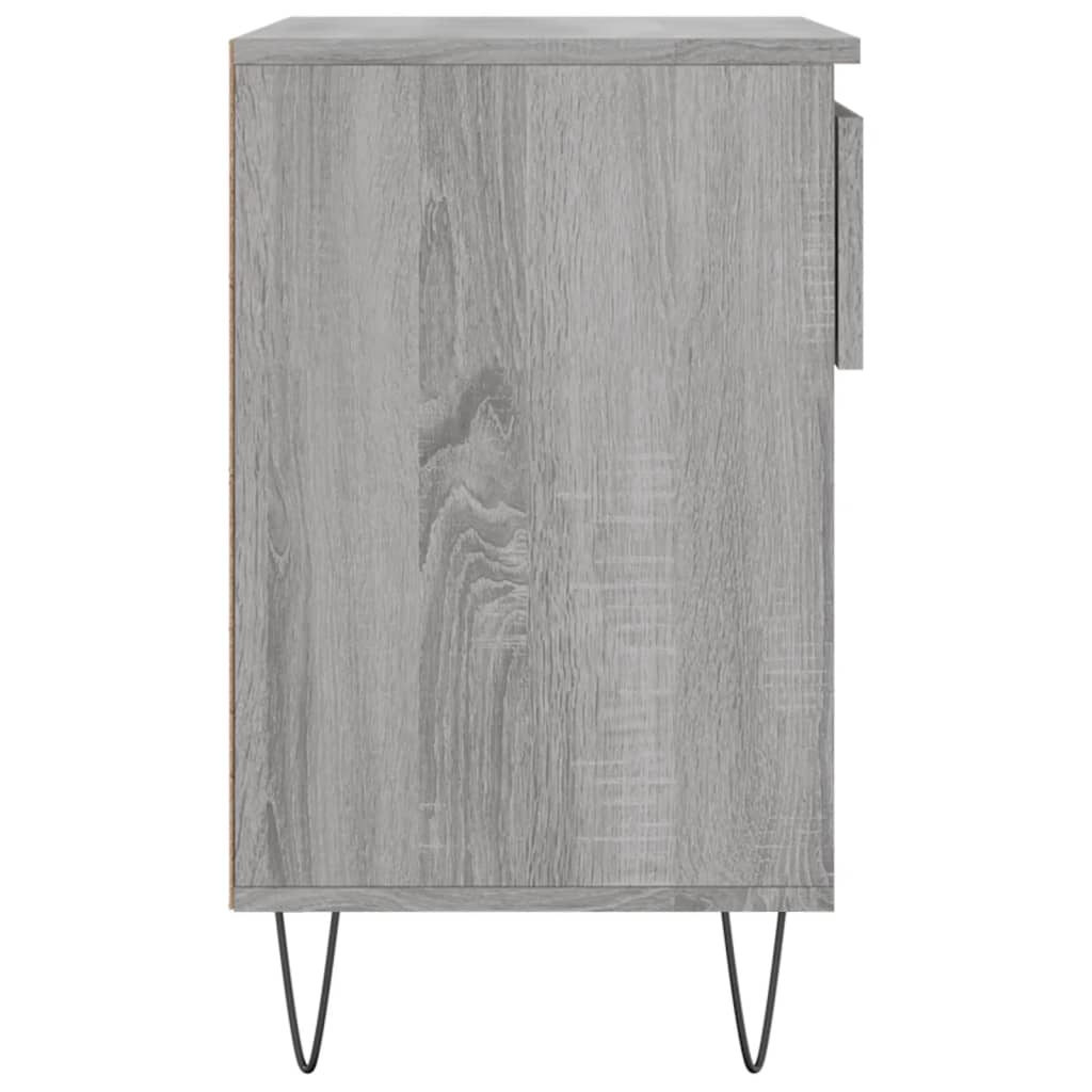 vidaXL Shoe Cabinet Grey Sonoma 70x36x60 cm Engineered Wood