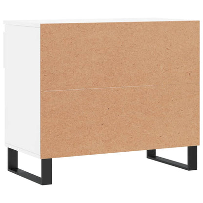 vidaXL Shoe Cabinet High Gloss White 70x36x60 cm Engineered Wood
